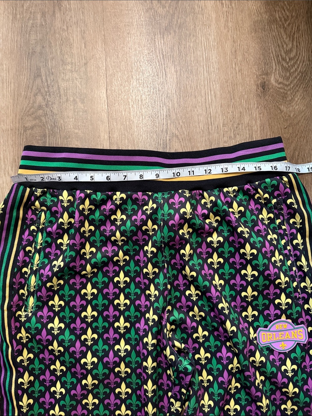 Desiree Collection NOLA fleur-de-lis print jogger pants size XL - Picture 9 of 14